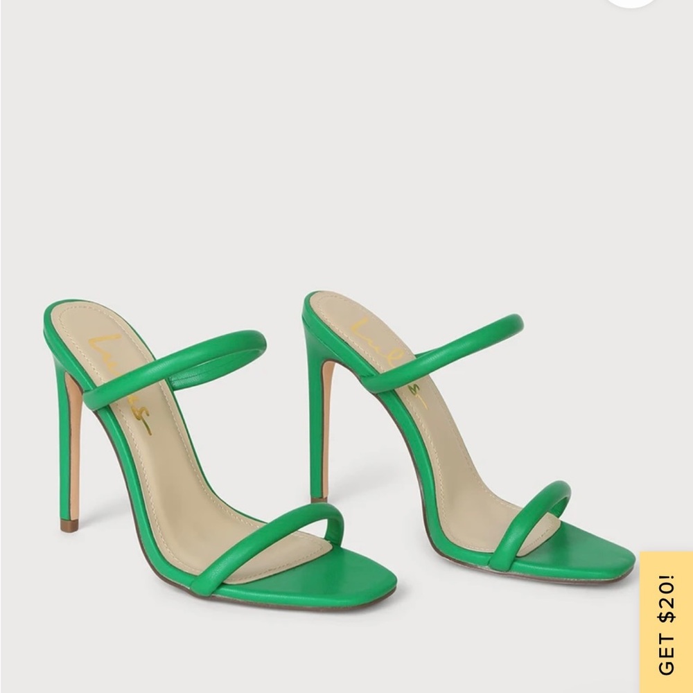 NIB Green Heels size 8.5